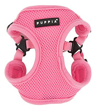 Puppia Para-hc1533-pk-l Arnés Suave Rosa C Pet-vest-harness