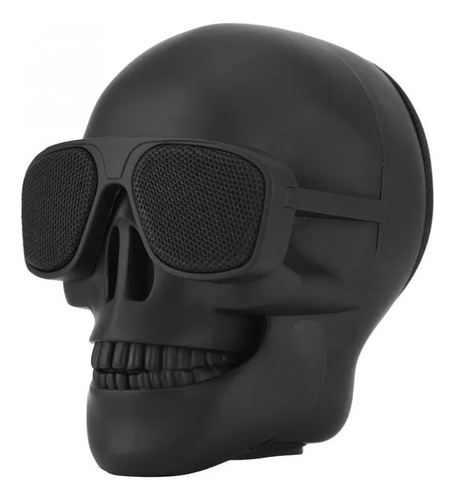 Parlante Bluetooth Calavera Color Negro.