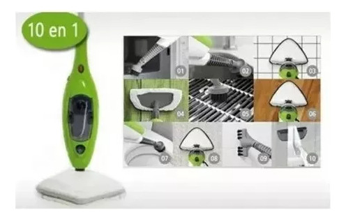 Mopa A Vapor Multifuncional 10 En 1 + Accesorios Limpieza