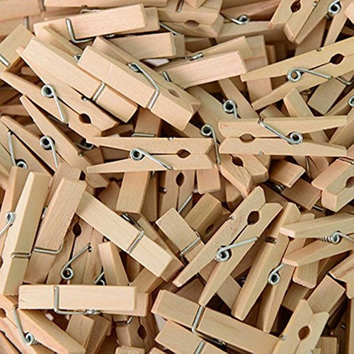 Mini Pinzas Ropa, Mini Pinzas Ropa De Madera Natural Co...