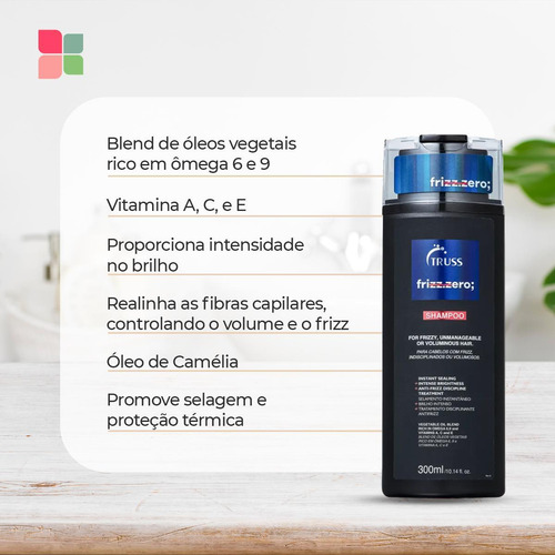Kit Truss Shampoo Condicionador Frizz Zero + Uso Obrigatório
