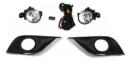 Kit De Faros Niebla Versa 15-19 V-drive Filo Cromo