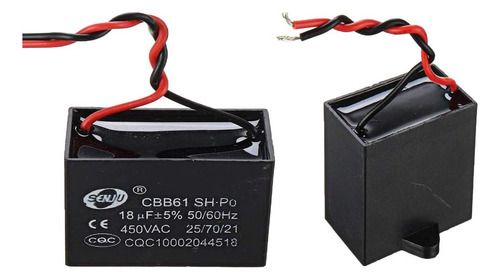 Cbb61, 2 Uds., 18 Uf, Capacitancia De Arranque, 450 V C...