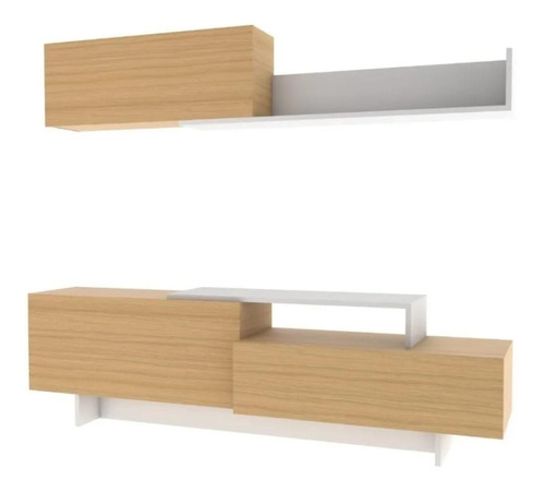 Mueble Tv Rack Mesa Modular Melamina 180cm Armado!