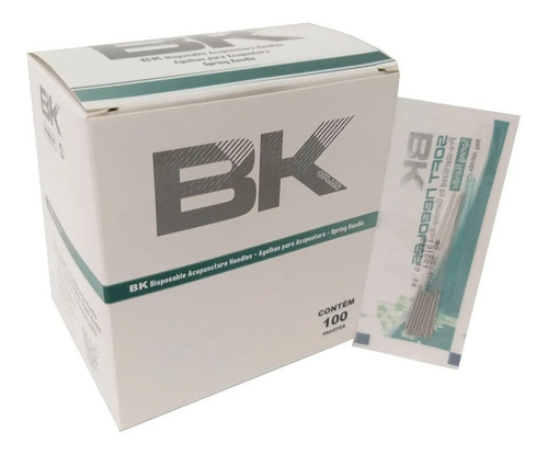 Agulha Sistêmica Para Acupuntura - Bk Plus 0,25x30
