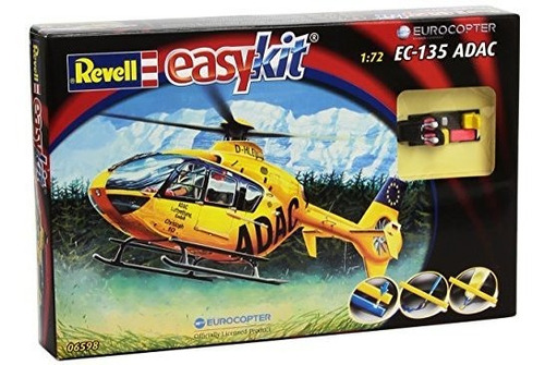 1:72 Revell Ec 135 Adac Helicóptero Easy Kit