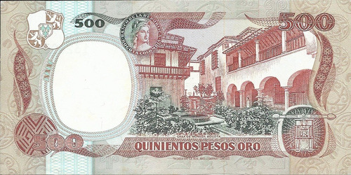 Colombia 500 Pesos 1981 8 Dígitos