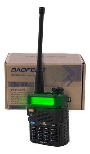 Rádio Baofeng Walkie Talkie Uv5r 8w Faixas De Frequência Uhf-vhf