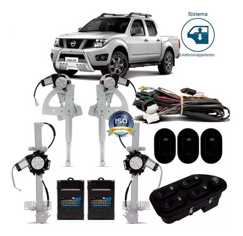 Vidro Eletrico Nissan Frontier 2009 Em Diante Completo 4 Portas Tragial