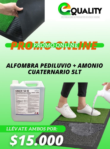 Imagen 2 de 4 de Alfombra Pediluvio + Amonio Cuaternario Promo Pack!!!