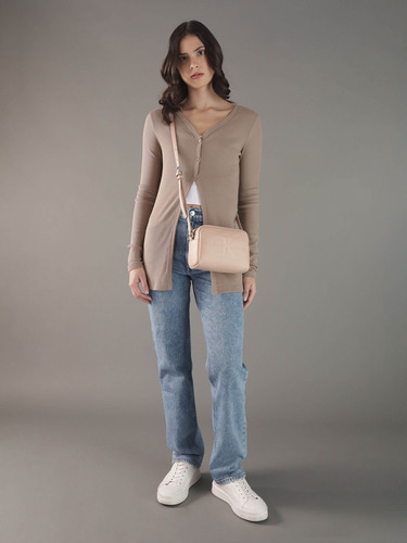 Bolsa Color Rosa Calvin Klein Crossbody Mujer
