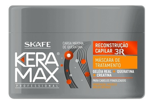 Máscara De Tratamento Skafe Reconstrução Capilar Keramax