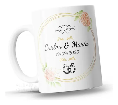 comprar Taza Personalizada Casados Aniversario C Nombre Regalo V Mod