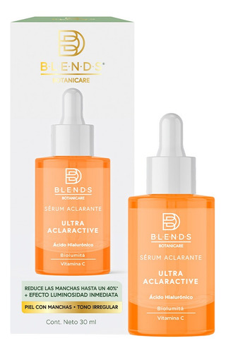 Sérum Facial Aclaractive Blends Botanicare 30ml Tipo De Piel Todo Tipo De Piel