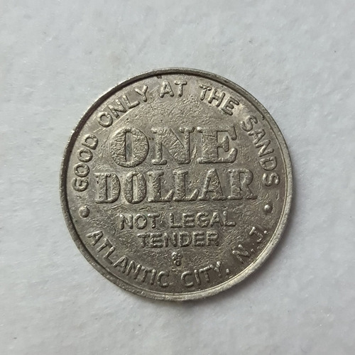 1 Dollar Coin Sands Casino 1988