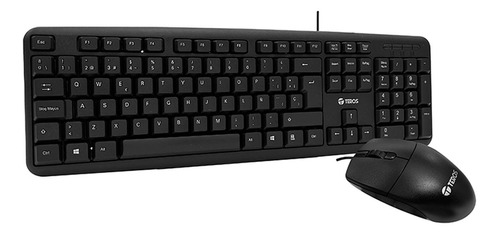 Kit Teclado Y Mouse Teros Te4062n, Usb, Acabado Elegante