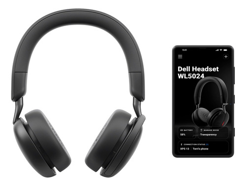Auriculares Dell Wl5024 Pro Wireless Anc Hybrid Negros