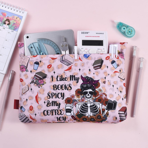 Funda De Libro Con Cremallera Lavable Para Tapa Blanda