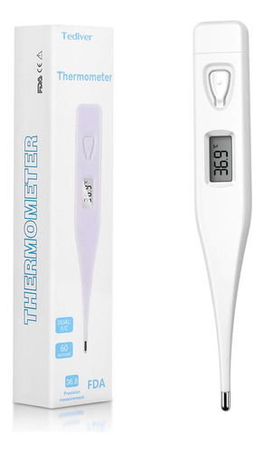 Tediver Termmetro Oral Digital Para Temperatura Corporal, Te