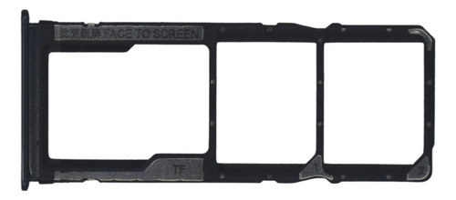 Gaveta Chip Bandeja Slot Sim Compatível Redmi Note 9 Cor Preto