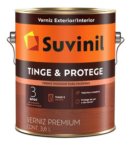 Verniz Tinge Protege Imbuía Brilhante 3,6l - Suvinil