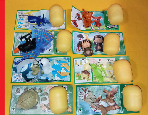 Kinder Sorpresa Natoons Lote 20 Figuras Foca Delfin Tortuga (Usado)
