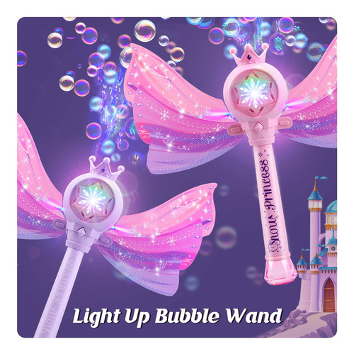 Varitas De Burbujas Niñas 3-6 Años Varita Burbujas Iluminada