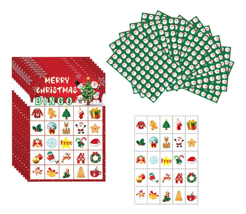 Cartões De Bingo De Férias De Inverno, Cartões De Jogos