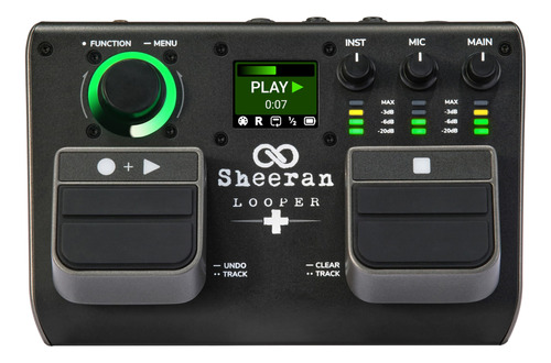 Sheeran Looper + Pedal De Doble Pista Para Guitarra, Bajo, T