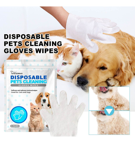 Luvas Descartáveis Para Limpeza De Animais De Estimação M