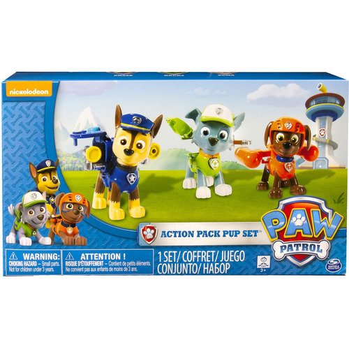 Nickelodeon La Pata Patrulla Pack Acción Cachorros 3pk