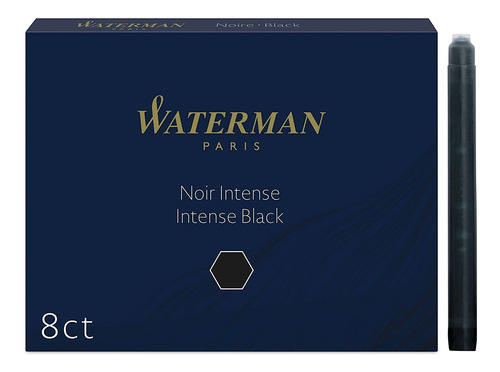 Waterman Repuesto Para Pluma Cartuchos Tinta Negro 16 Un