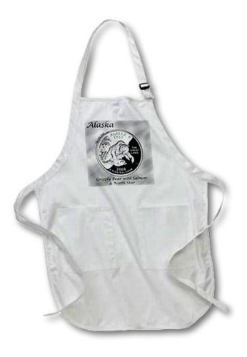 3drose Apr ******* State Quarter Alaska Full Length Apron Wi