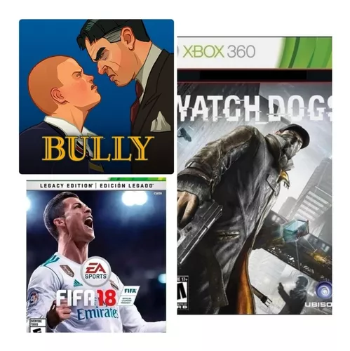 Kit 3 Jogos ( FIFA 18 + PES 2018 + FIFA 19) Xbox 360 Mídia Digital Original