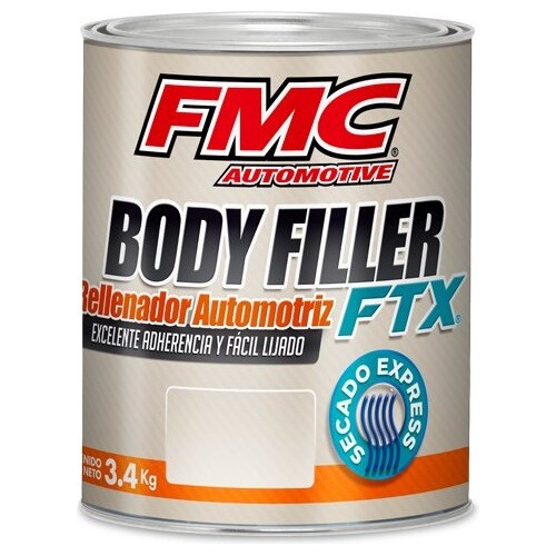 Bodyfiller Ftx Rellenador Automotriz Secado Express 3.4 Kg