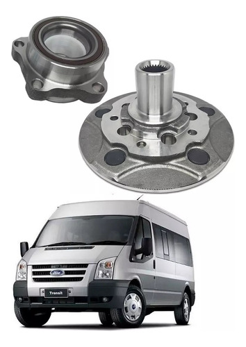 Cubo Roda Dianteira + Rolamento Ford Transit  2.2 2.4 08/.. 