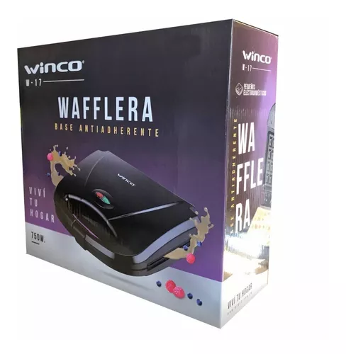 Waflera Eléctrica Maquina Para Hacer Waffles Winco W17