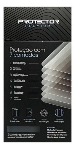 Imagem 3 de 4 de Pelicula Nano Gel Para Celular Moto G10