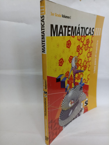 Matemáticas 3er Grado Libro Para El Maestro Telesecundaria (Usado)