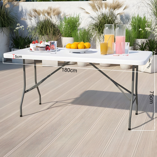 Mesa Plegable Blanco Coral Portátil Portafolio 1.8 Kitul