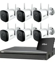 Comprar Kit Ip Inalambrico Wifi Dahua Nvr 8 Ch + 6 Camaras Seguridad Full Hd + Disco 1tb Instalado + P2p Android iPhone Ios M3k