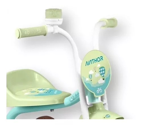 Triciclo Infantil Motoca Menina Nathor Baby Verde