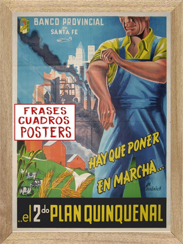 Frases Politicas Perón Cuadro, Poster, Cartel      M356