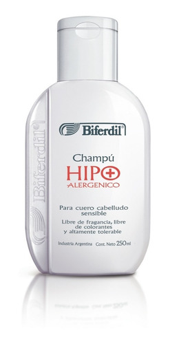 Shampoo Biferdil Hipoalergénico X 250 Ml