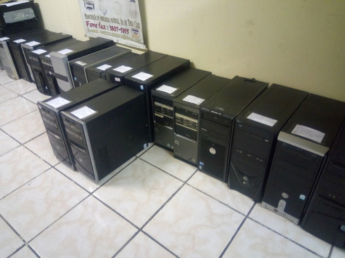 Lote 10 Computadores D Core Varios Modelos 2gb Ddr 2 Hd 80 (Usado)
