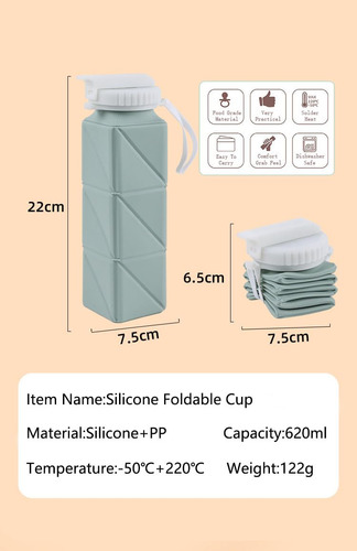 Kojoon - Taza Plegable De Silicona Plegable, Taza De Viaje P