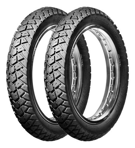 Kit Pneu Traseiro 110/90-17 Bros 125 150 160 Xre 2 Unidades