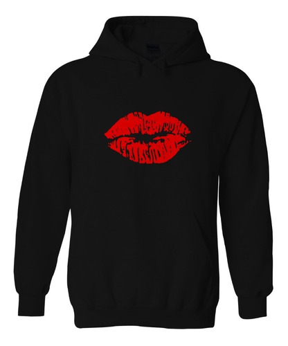 Sudadera Unisex Labios Mandando Beso Boca Sensual