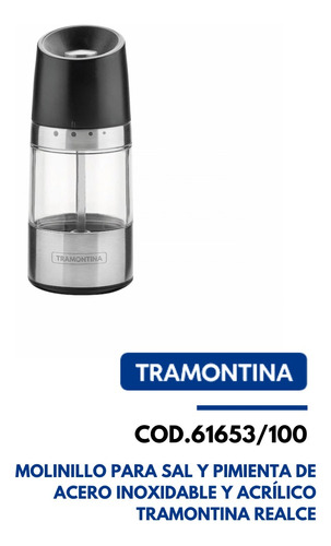 Tramontina Molinillo Para Sal Y Pimienta De Acero Inox