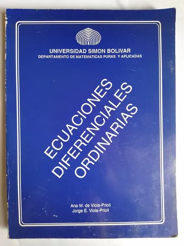 comprar Ecuaciones Diferenciales Ordinarias Universidad Simónbolívar